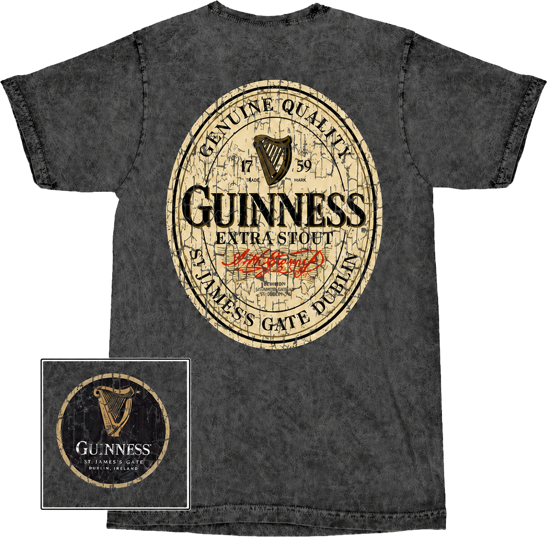 Guinness Crackle Label T-Shirt