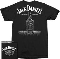 Thumbnail for Jack Daniels Bottle Straight Logo T-Shirt