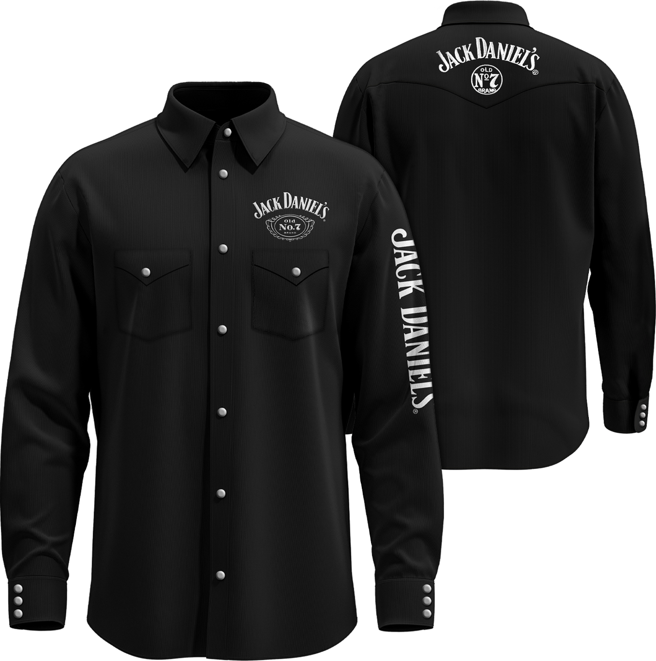Jack Daniels Long Sleeve Western Shirt