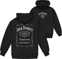 Thumbnail for Jack Daniels Mineral Wash Label Hoodie