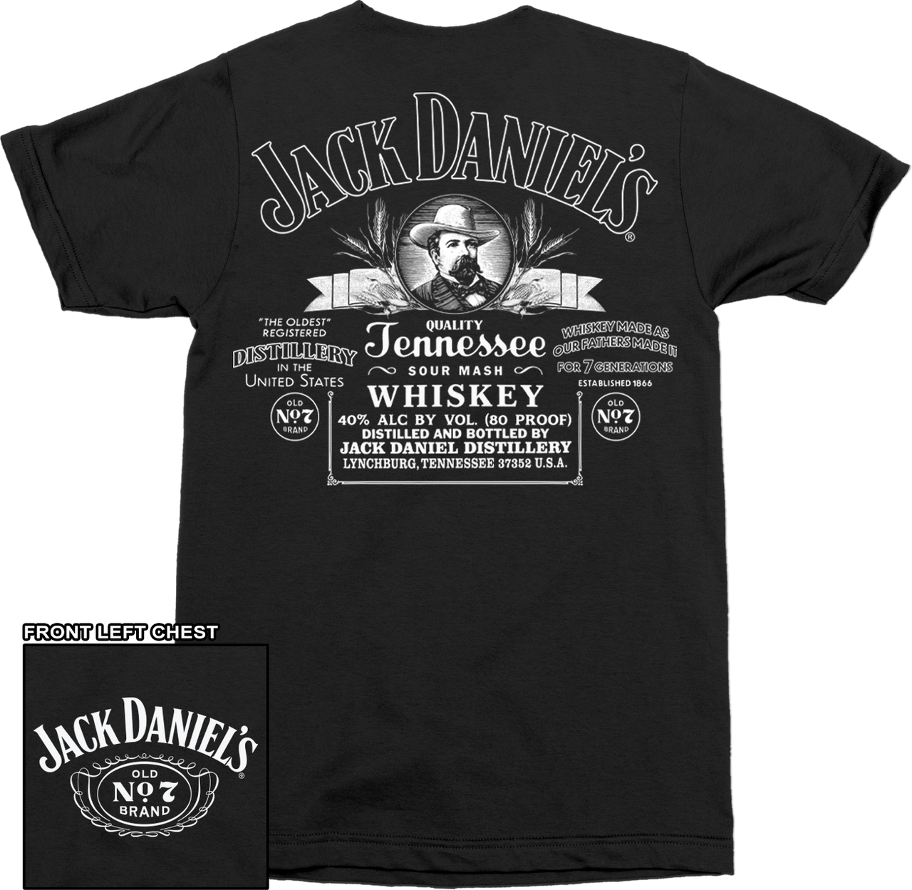 Jack Daniels Vintage Design T-Shirt