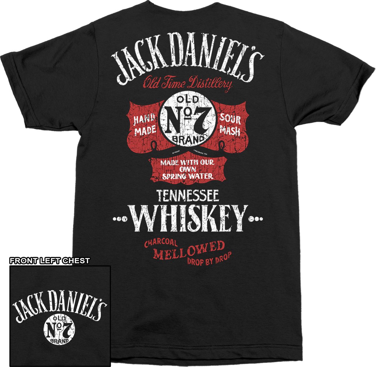 JD Old No 7 Back T-Shirt