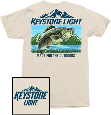 Keystone Light Bass Mountains T-Shirt