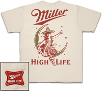 Thumbnail for Miller High Life Moon Embroidered T-Shirt