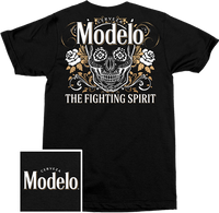 Thumbnail for Modelo Fighting Spirit Skull T-Shirt