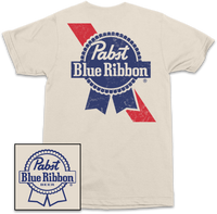 Thumbnail for Pabst Ribbon Label Front Left Chest T-Shirt