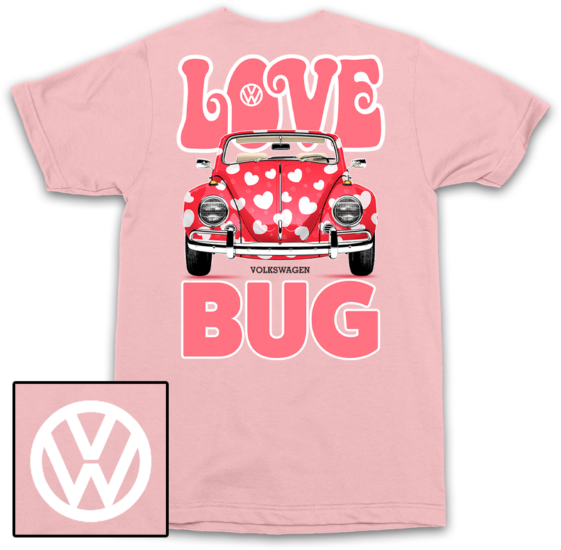 VW Love Bug Back Art T-Shirt
