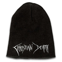 Thumbnail for Christian Death Emblem White Logo Beanie