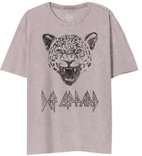 Thumbnail for DEF LEPPARD MINERAL WASH BURNISHED LILAC LEPPARD OVERSIZE TEE