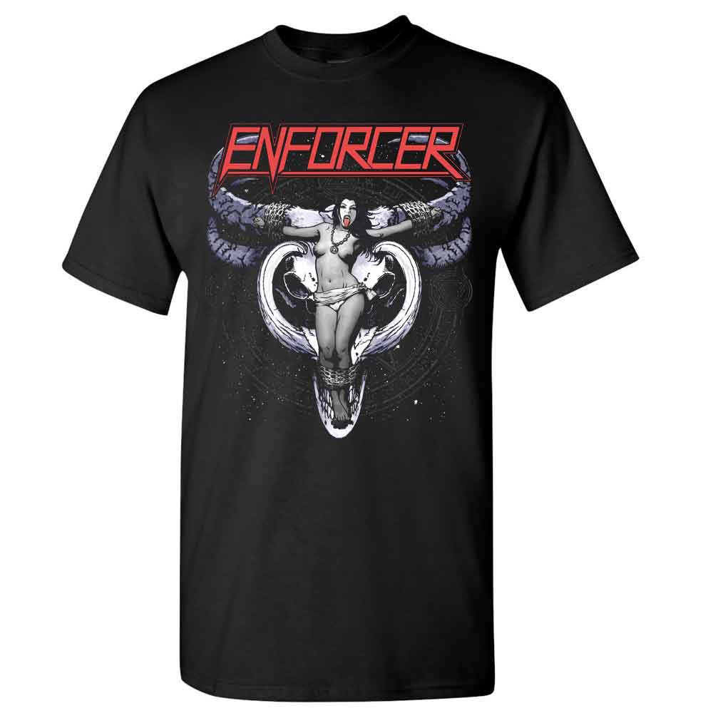 Enforcer Cow Girl Skull T-Shirt