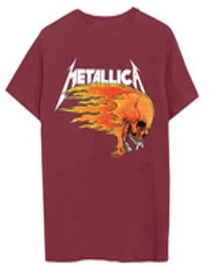 METALLICA - FLAMING SKULL TEE