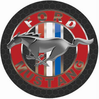 Thumbnail for MUSTANG DOMED METAL SIGN - 15