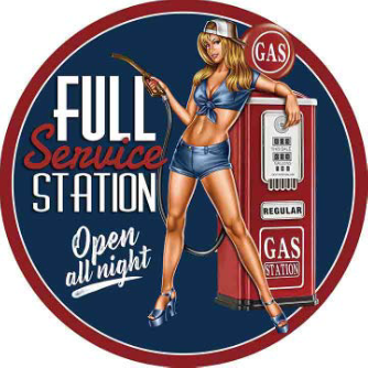 FULL SERVICE DOMED METAL SIGN - 15" ROUND- (2 PC PREPACK - $5.50 EACH)