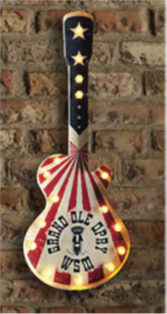 32x12 - GRAND OLE OPRY SHAPED - 1 SIDED METAL SIGN WITH LED LIGHTS - (2 PC PREPACK - $35.50 Each