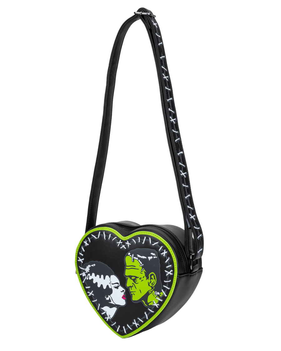 Bride Of Frankenstein Stitch Heart Cross Body *limited Edition*