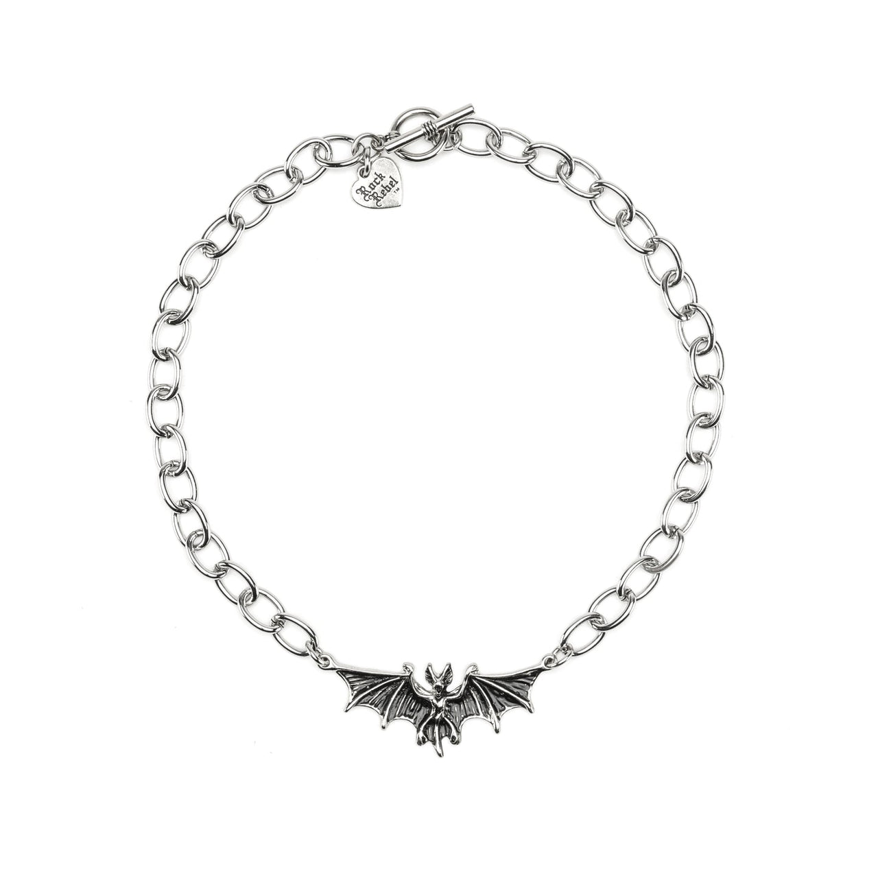 Bat Thick Chain Necklace