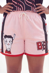 Thumbnail for Betty Boop Sweetheart Women's Plus Size Basketball Mesh Shorts