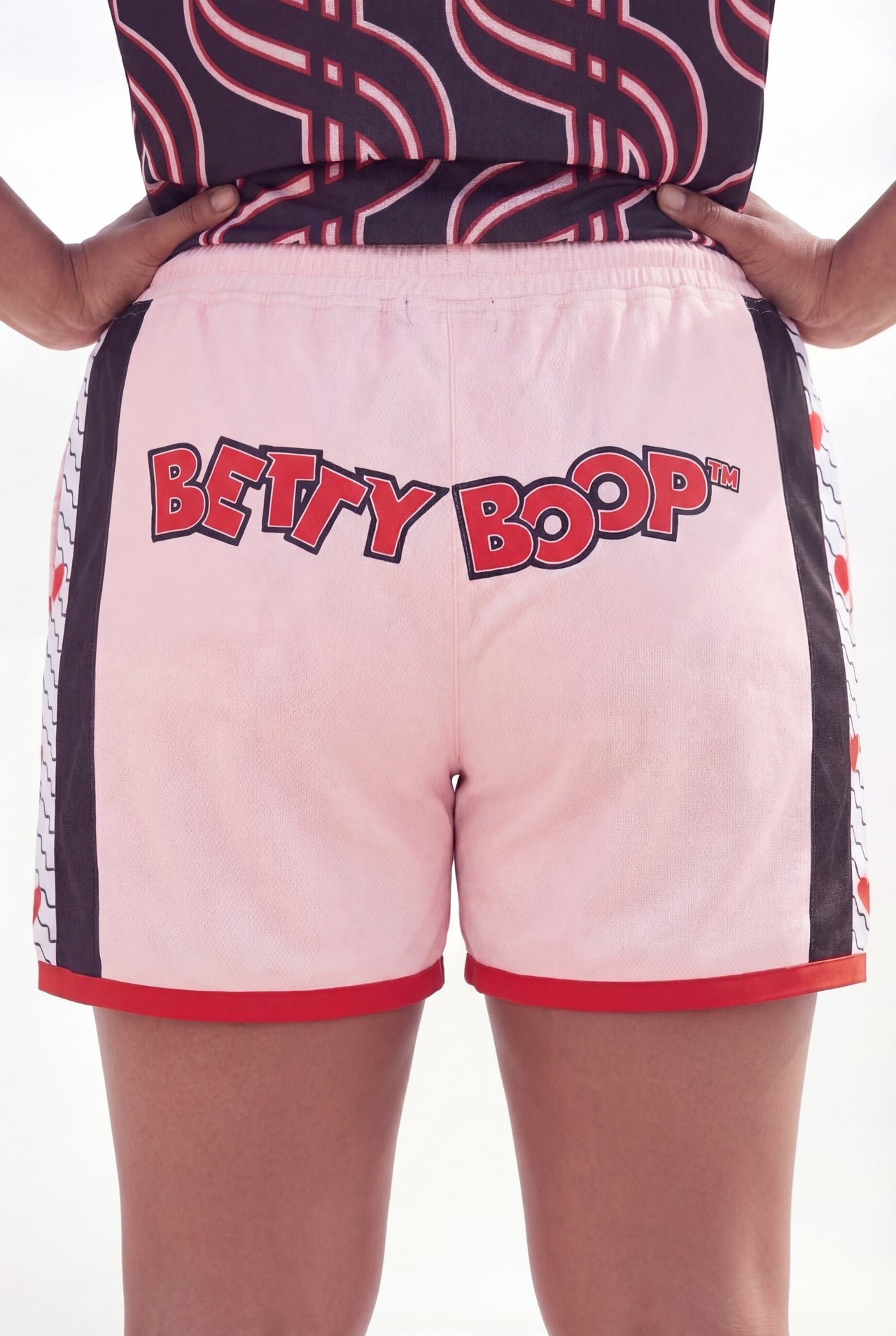 Betty Boop Sweetheart Women's Plus Size Basketball Mesh Shorts