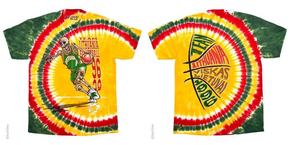 Drivin Lithuania Tie Dye T-Shirt