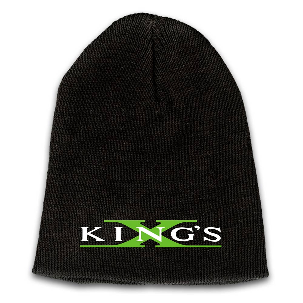 King's X Emblem Embroidered Logo - Green X Beanie