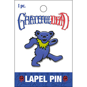 Grateful Dead Blue Dancing Bear 1.25" Lapel Pin - 3 pc prepack