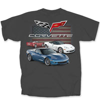 Thumbnail for GM RWB C6 Corvettes With Flag T-Shirt