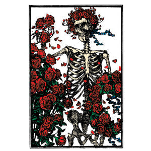 Grateful Dead Skeleton Roses 2.5"x3.5" Magnet - 3 pc prepack