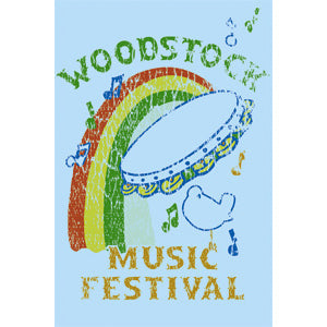 Woodstock Tamborine 2.5"x3.5" Magnet - 3 pc prepack