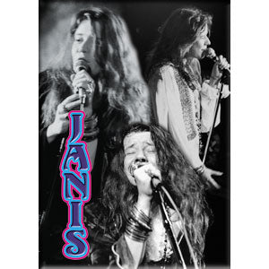 Janis Joplin Collage 2.5"x3.5" Magnet - 3 pc prepack