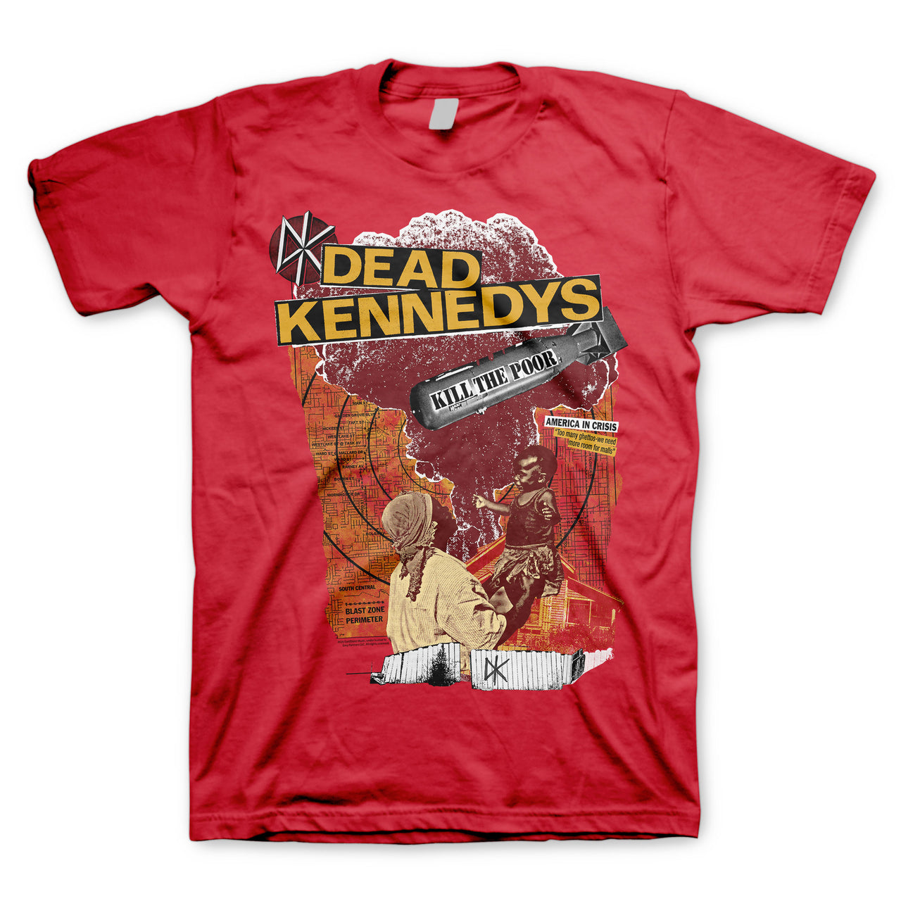Dead Kennedys Kill The Poor red t-shirt