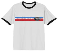 Thumbnail for Oasis Tour Ringer white t-shirt