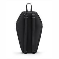 Thumbnail for Mina Bat Studded Coffin Backpack - Matte Black