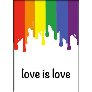 LGBTQ+ Love Is Love 2.5"x3.5" Magnet - 3 pc prepack