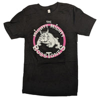 Thumbnail for Mighty Mighty Bosstones Vintage Bulldog Pink Circle Heather Black T-Shirt