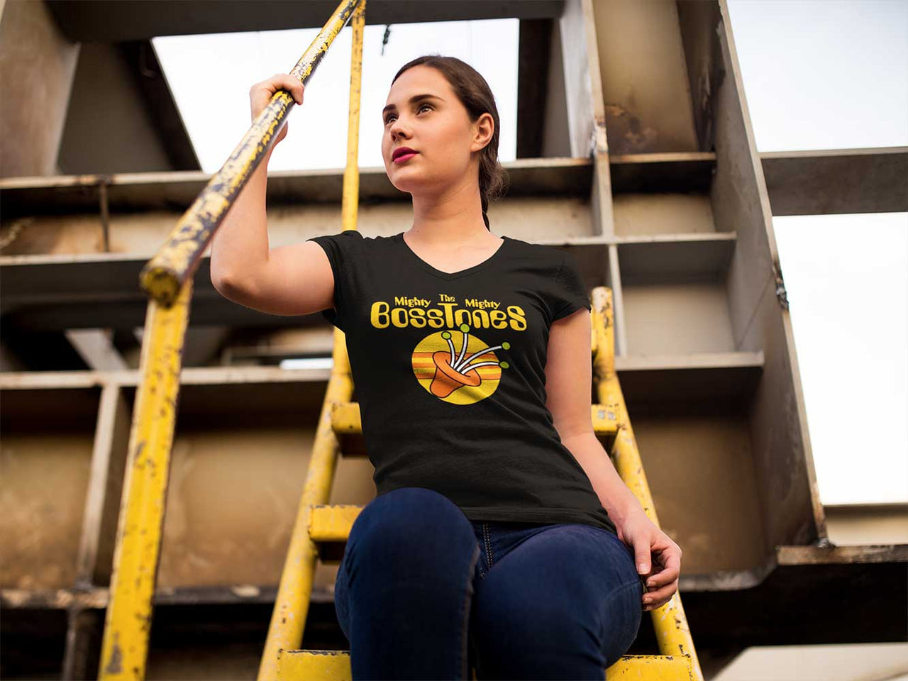 Mighty Mighty Bosstones HTTD21 Ladies V-Neck T-Shirt