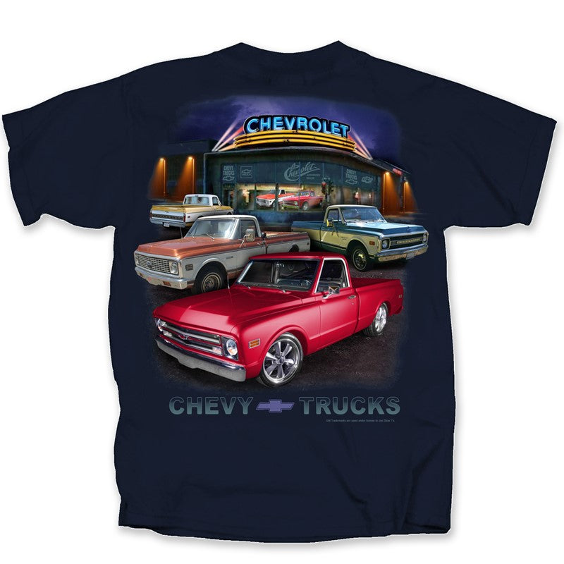 GM Chevy Truck Dealer Scene 67-72 T-Shirt