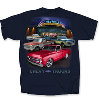Thumbnail for GM Chevy Truck Dealer Scene 67-72 T-Shirt