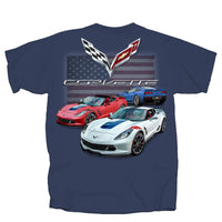 Thumbnail for GM RWB C7 Gransport Corvettes With Flag T-Shirt