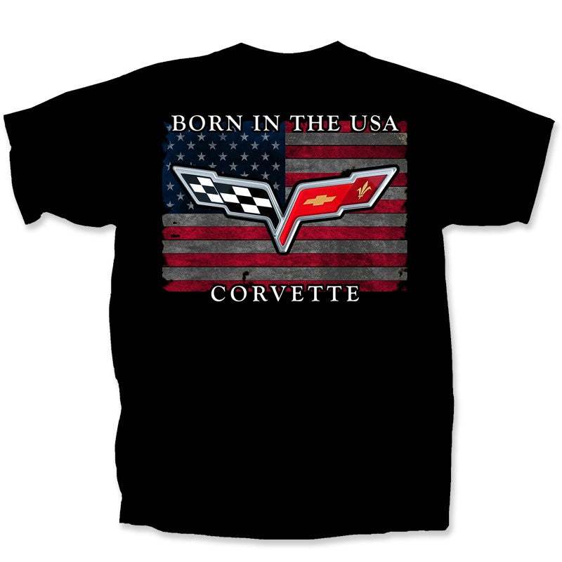 Chevy Vette Born USA Revised T-Shirt