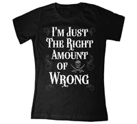 Thumbnail for Pirate Just Right Amount Ladies Ladies T-Shirt