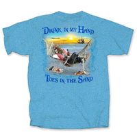 Thumbnail for Pirate Drink in Hand Toes in Sand T-Shirt