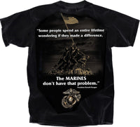 Thumbnail for Talking Tops Marines Make Difference T-Shirt