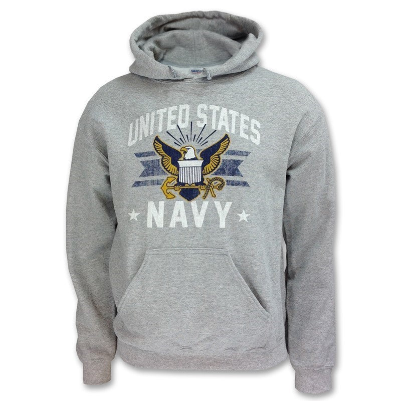 Military Vintage Navy Emblem Adult Hood