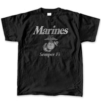 Thumbnail for Military Marine Reflective Ink Logo T-Shirt
