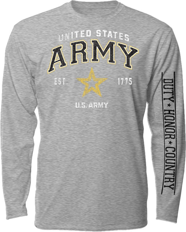 Army Vintage Block Long Sleeve L/S T-Shirt
