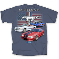 Thumbnail for Ford Foxbody 3 RWB Mustangs Flag T-Shirt