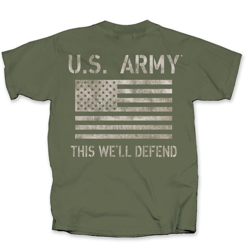 Military Army Tonal Flag T-Shirt