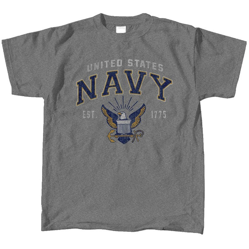 Navy Vintage Block Youth T-Shirt
