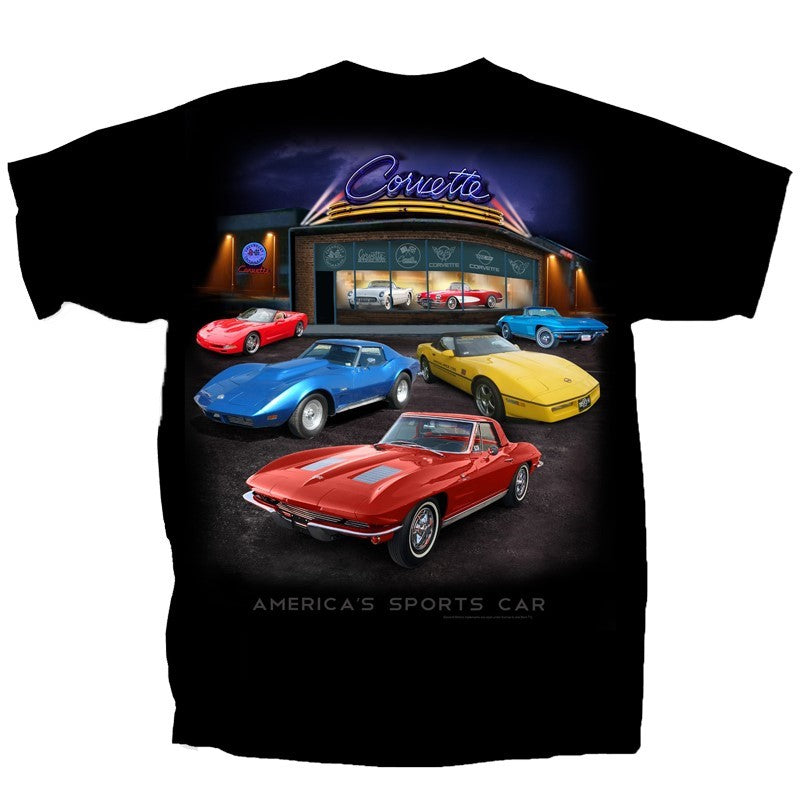 GM Corvette Showroom Americas Sport Car T-Shirt