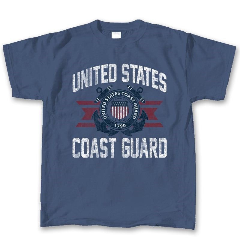 Military Vintage Coastguard Emblem T-Shirt
